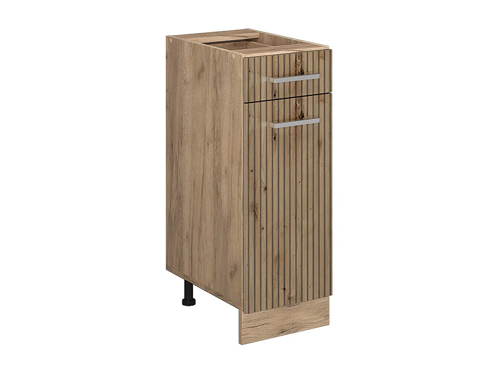 Mueble bajo de cocina roble artesanal 30x46x81.6 r-line