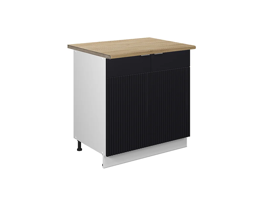 Szafka pod zlew czarne paski 80x60x82 fame-line