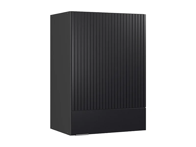 Elément haut de cuisine noir rayé 50x34.1x72 fame-line