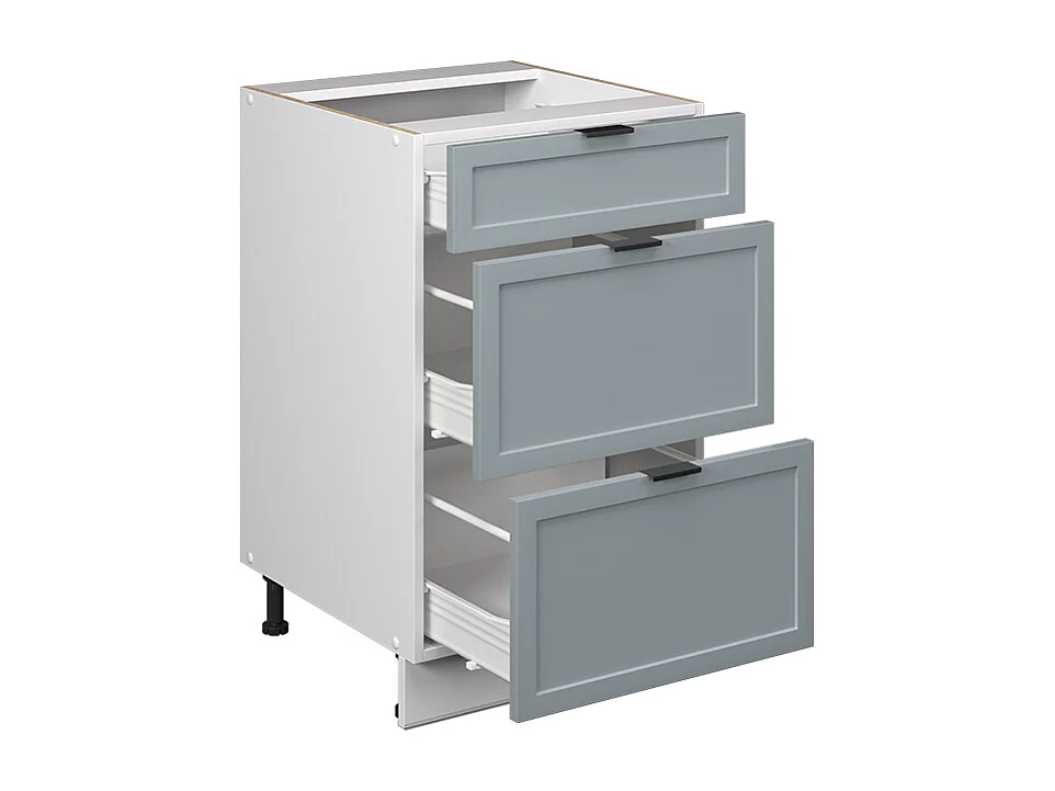 Meuble cuisine bleu clair-gris 50x51.6x82 fame-line