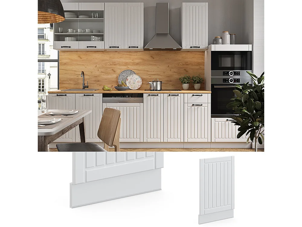 Frontpaneel wit landhuis 45x1.6x67.4 fame-line
