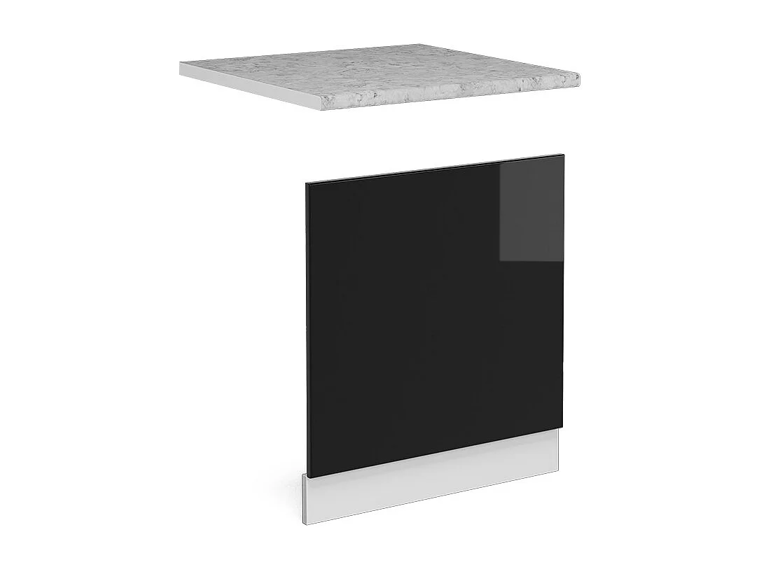 Pannello frontale nero lucido 60x1.6x57.2 r-line