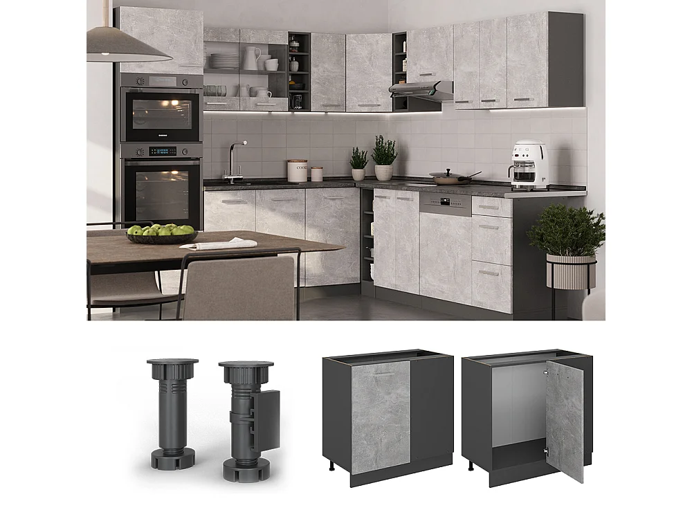 Meuble dangle béton 86x46x81.6 r-line