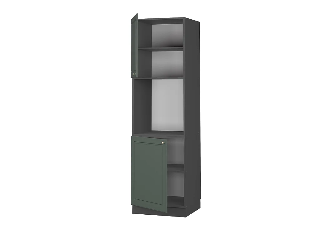 Mobile per forno da incasso Verde-oro rustico 60x58x206.8 fame-line