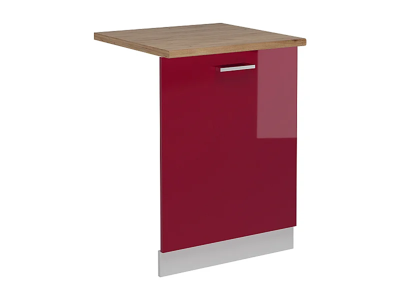 Façade de lave-vaisselle rouge brillant 60x1.6x81.8 r-line