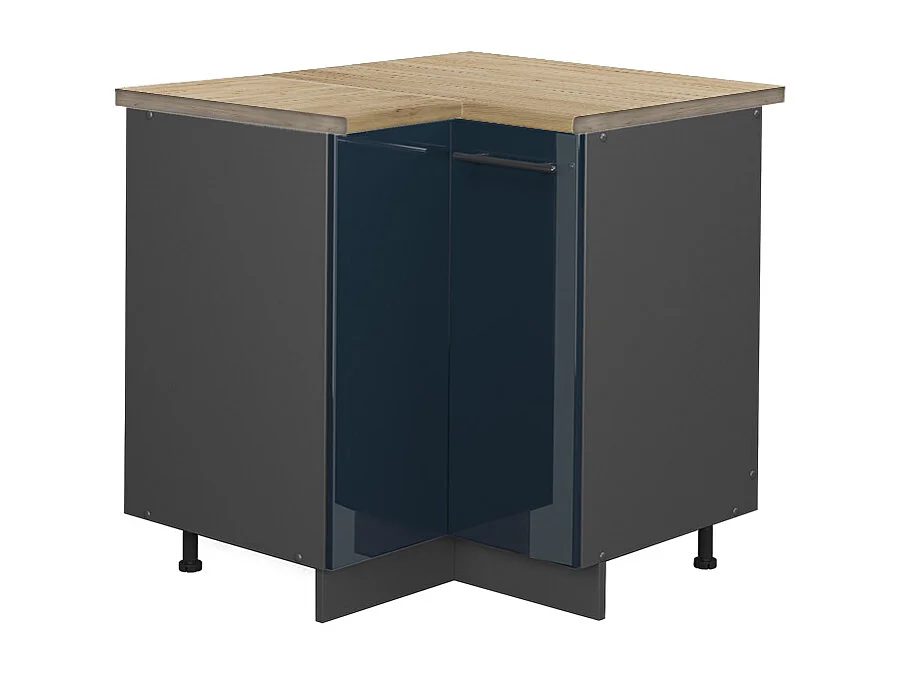 Meuble dangle bleu foncé brillant 80.5x60x82 fame-line