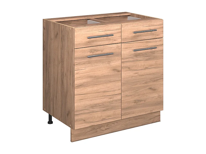 Mueble bajo de cocina roble dorado 80x51.6x82 fame-line