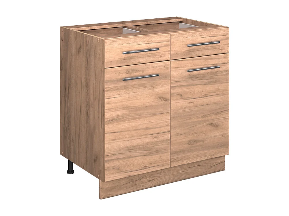 Meuble cuisine chêne de force doré 80x51.6x82 fame-line