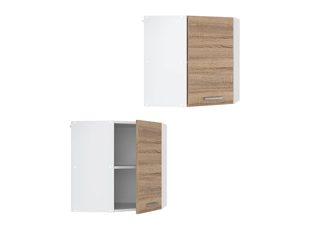 Corner wall cabinet sonoma 57x34.1x60 r-line