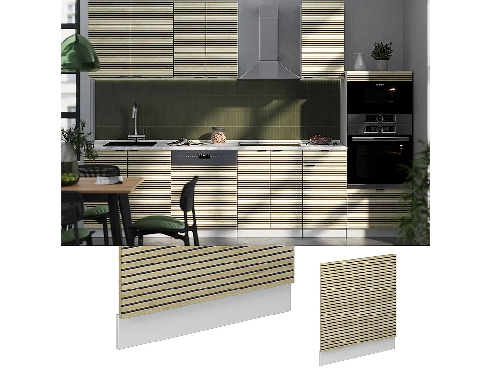 Panel frontal panel de roble 60x1.6x67.4 fame-line