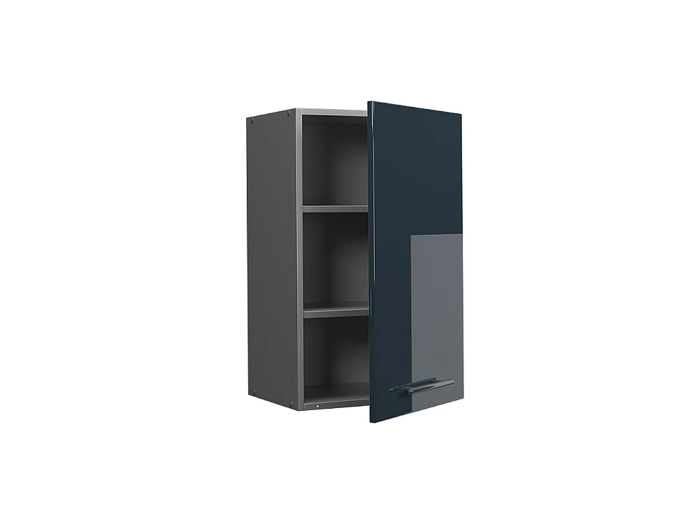 Wall cabinet dark blue high gloss 45x34.1x72 fame-line