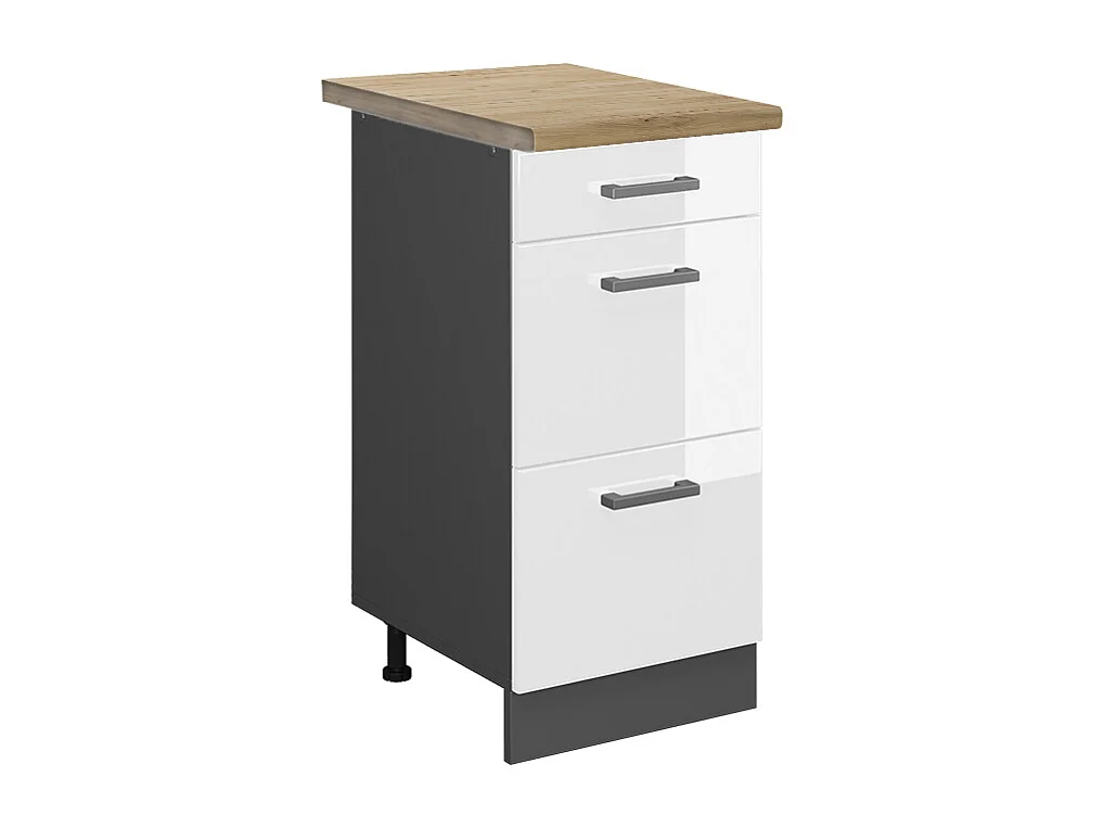 Mueble bajo de cocina blanco alto brillo 40x60x81.6 r-line