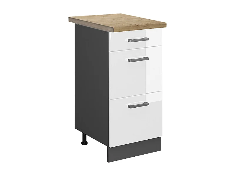 Szafka dolna do kuchni biały wysoki połysk 40x60x81.6 r-line