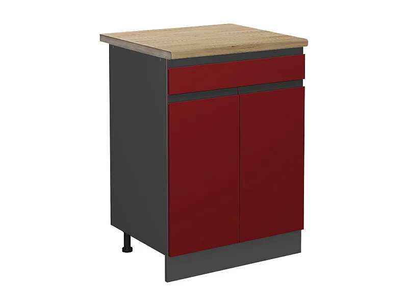 Küchenunterschrank rot 60x60x81.6 r-line