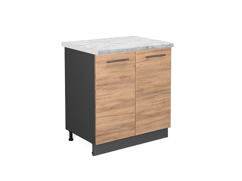 Wastafelkast krachtige eik goud 80x60x82 fame-line