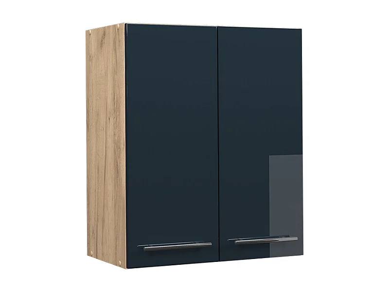 Armario colgante azul oscuro alto brillo 60x34.1x72 fame-line