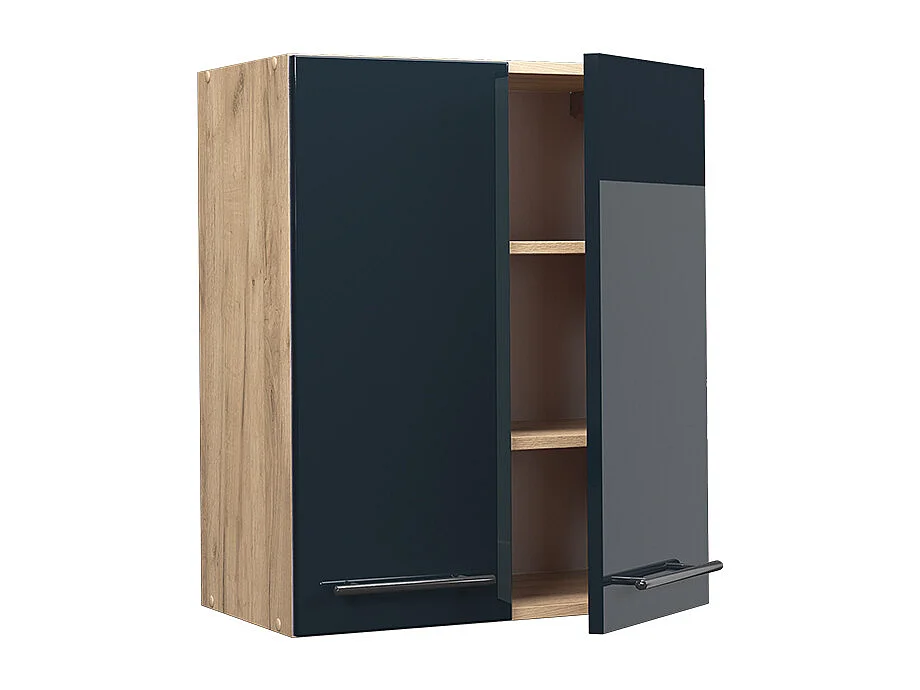 Pensile da cucina blu scuro lucido 60x34.1x72 fame-line