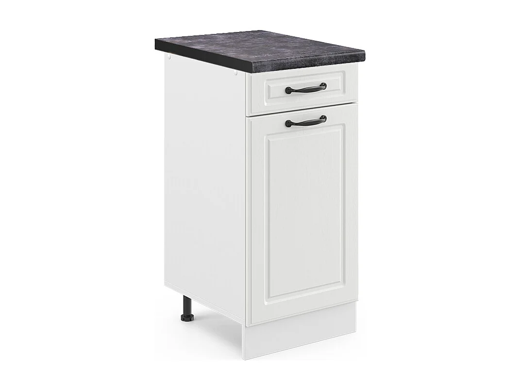 Meuble cuisine blanc campagne 40x60x81.6 r-line