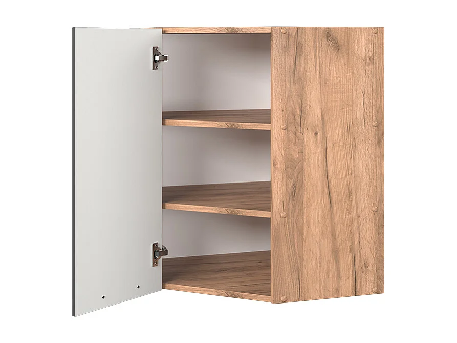 Armario colgante de esquina gris oscuro 57x34.1x72 fame-line