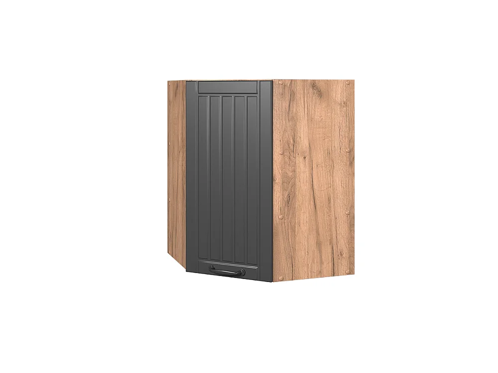 Szafka wisząca narożna ciemnoszary 57x34.1x72 fame-line