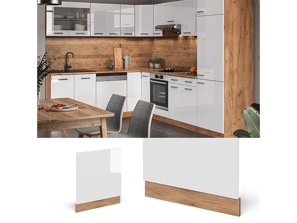 Panel frontal blanco alto brillo 60x1.6x57.2 r-line