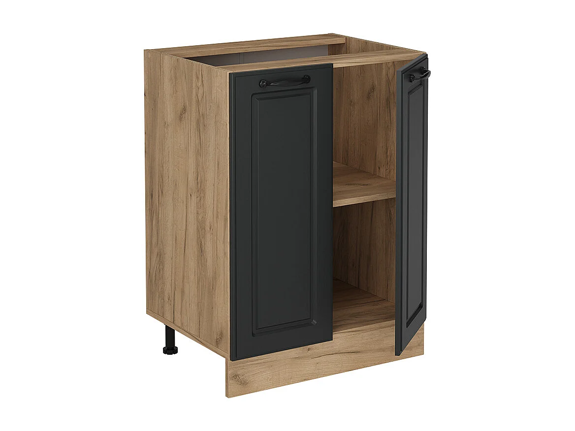 Mueble bajo de cocina antracita casa de campo 60x60x81.6 r-line