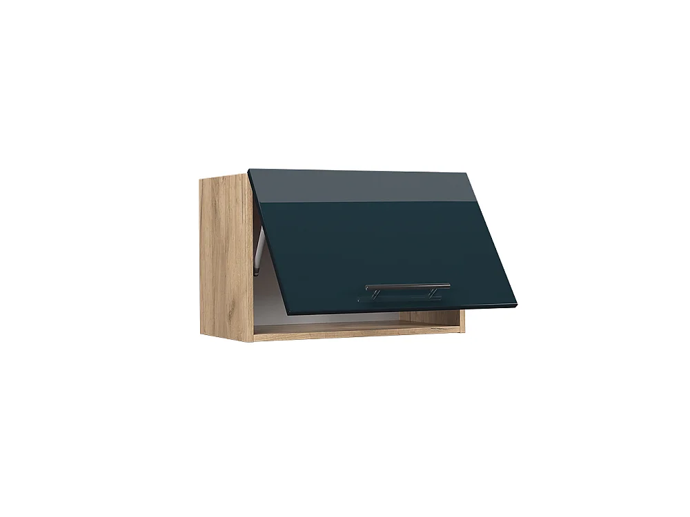 Wall cabinet dark blue high gloss 60x34.1x40 fame-line