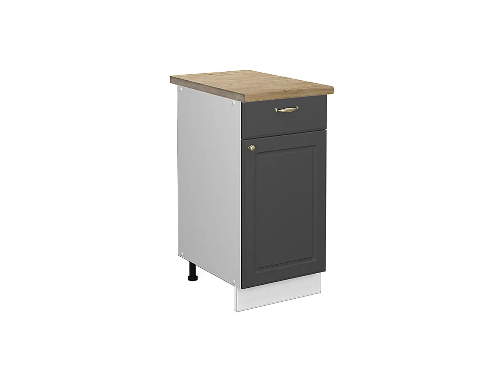Meuble cuisine anthracite-or 40x60x82 fame-line