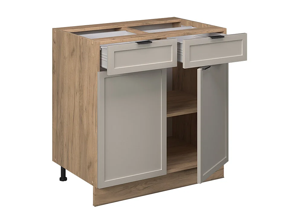 Küchenunterschrank graubeige 80x60x82 fame-line