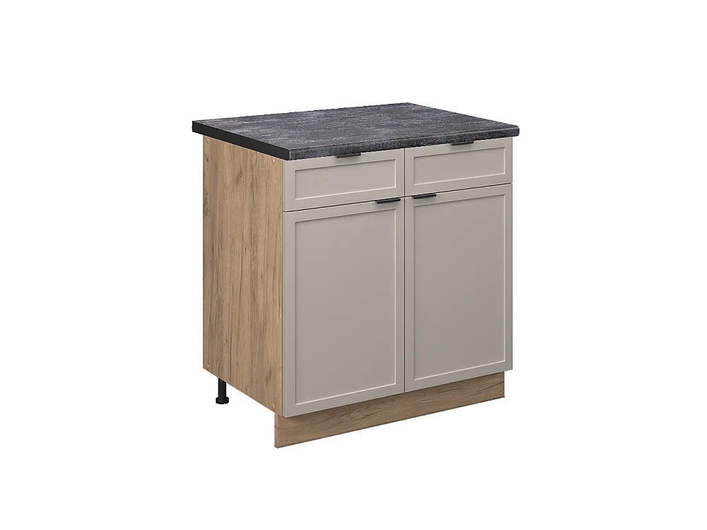 Meuble cuisine grisbeige 80x60x82 fame-line