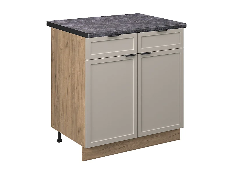 Meuble cuisine grisbeige 80x60x82 fame-line