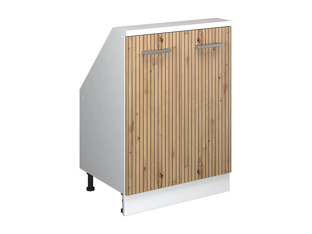 Köksskåp för sluttande tak hantverks ek 60x46x81.6 r-line