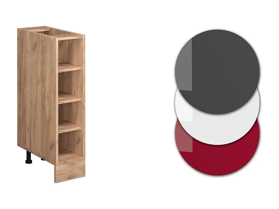 Etagère de cuisine chêne de force doré 20x44x81.6 r-line