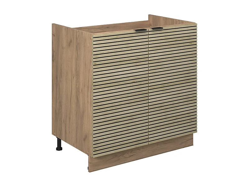 Szafka pod zlew panel dębowy 80x51.6x82 fame-line