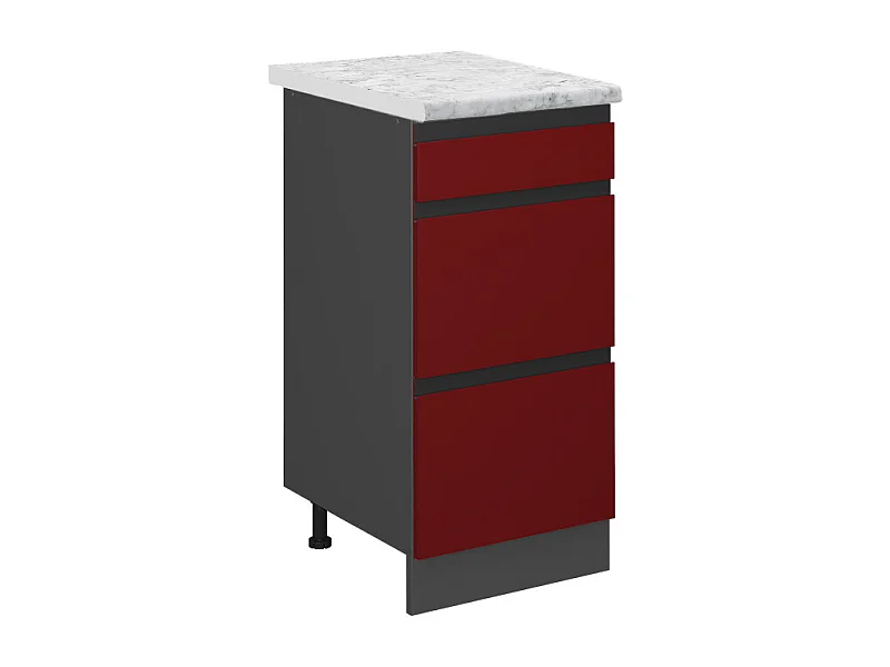 Küchenunterschrank rot 40x60x81.6 r-line