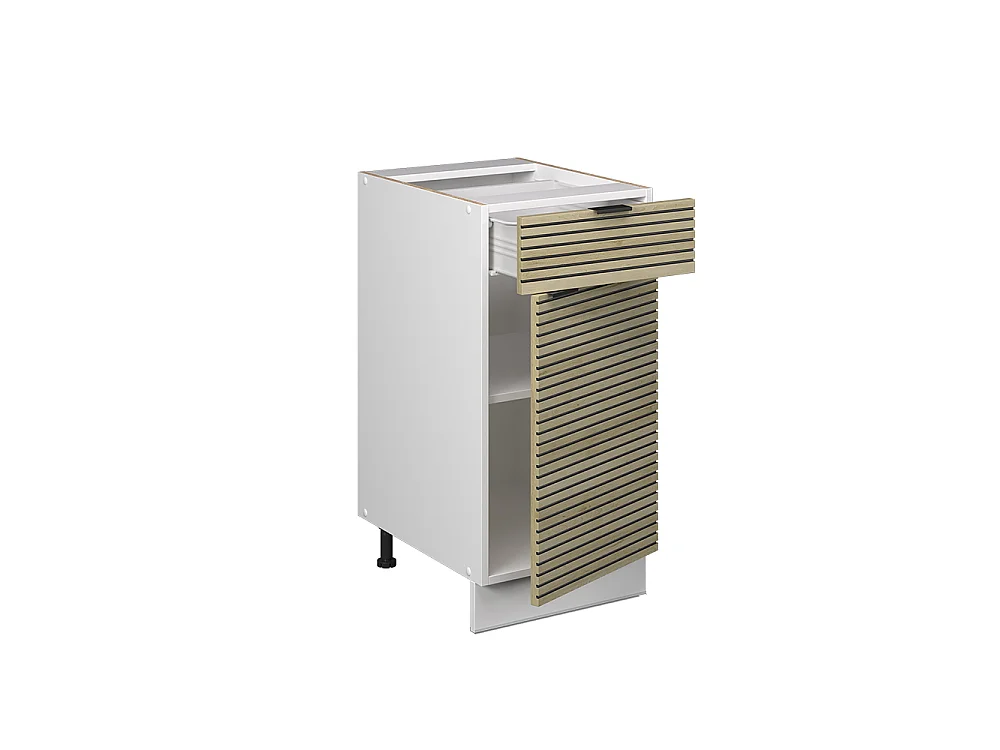 Mobiletto base per cucina pannello in quercia 40x51.6x82 fame-line