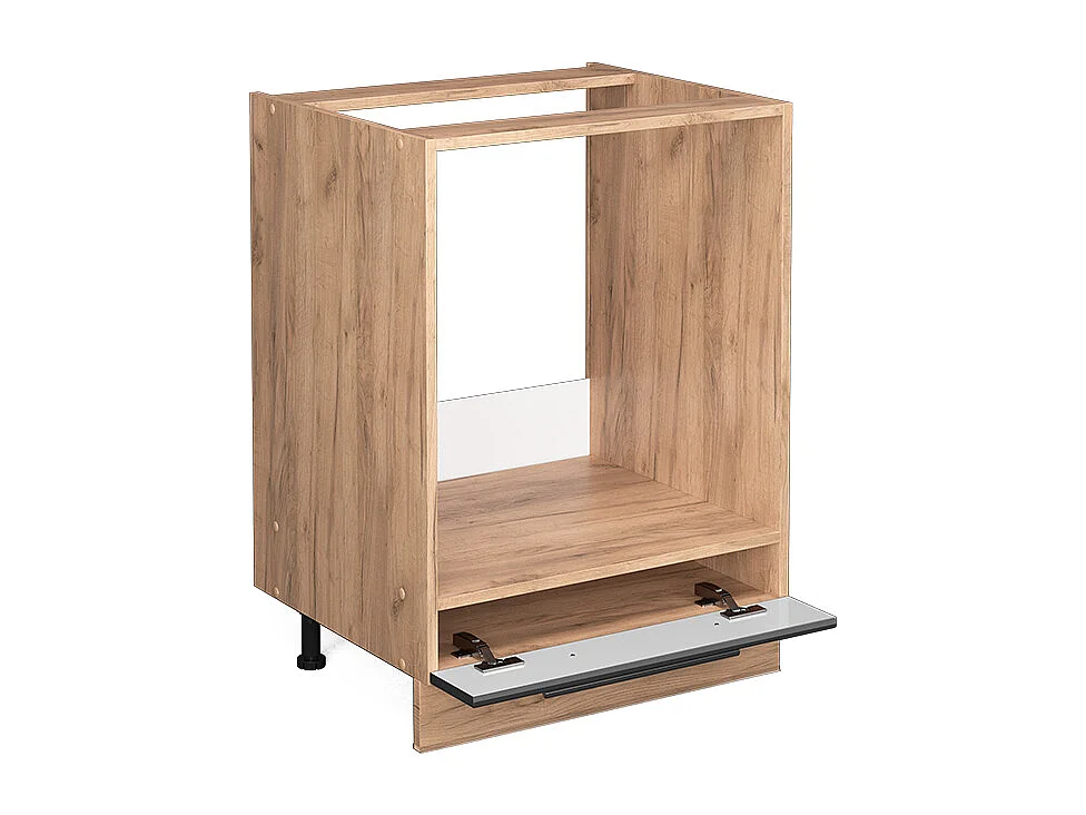 Armario para horno empotrado antracita alto brillo 60x60x82 fame-line