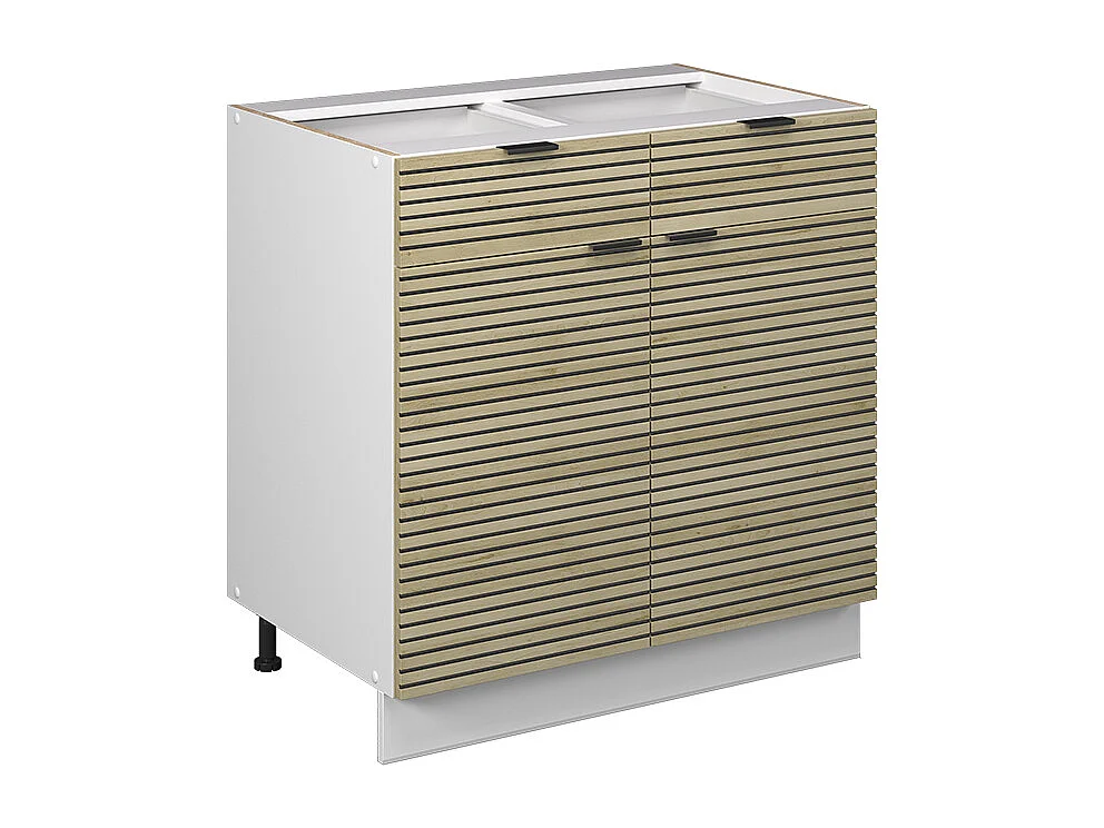 Küchenunterschrank eiche paneel 80x51.6x82 fame-line