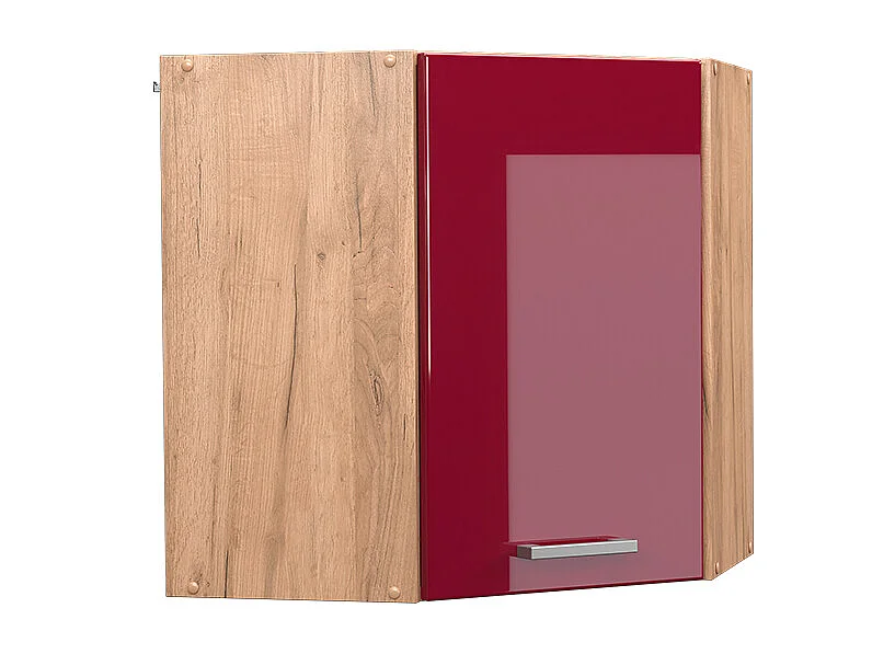 Hoek hangkast rode hoogglans 57x34.1x60 r-line