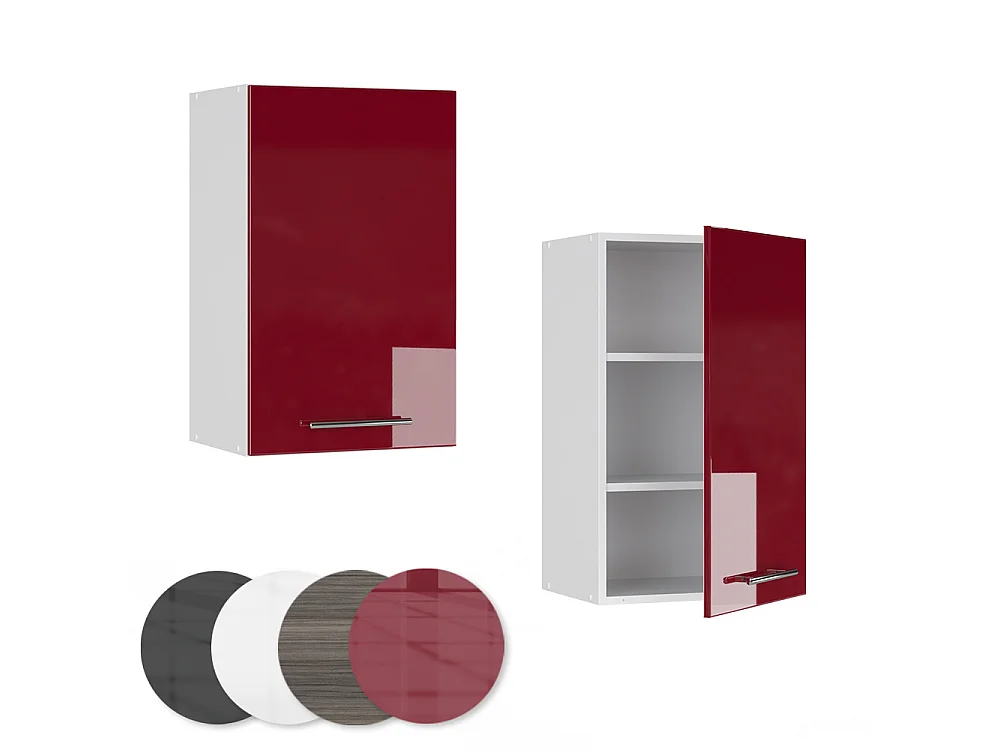 Pensile da cucina Bordeaux lucido 45x34.1x72 fame-line