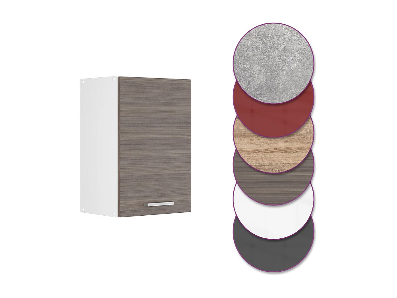 Armario colgante gris noble 40x31x60 r-line