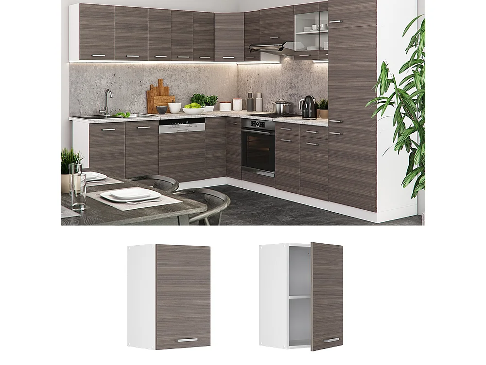 Wall cabinet noble gray 40x31x60 r-line