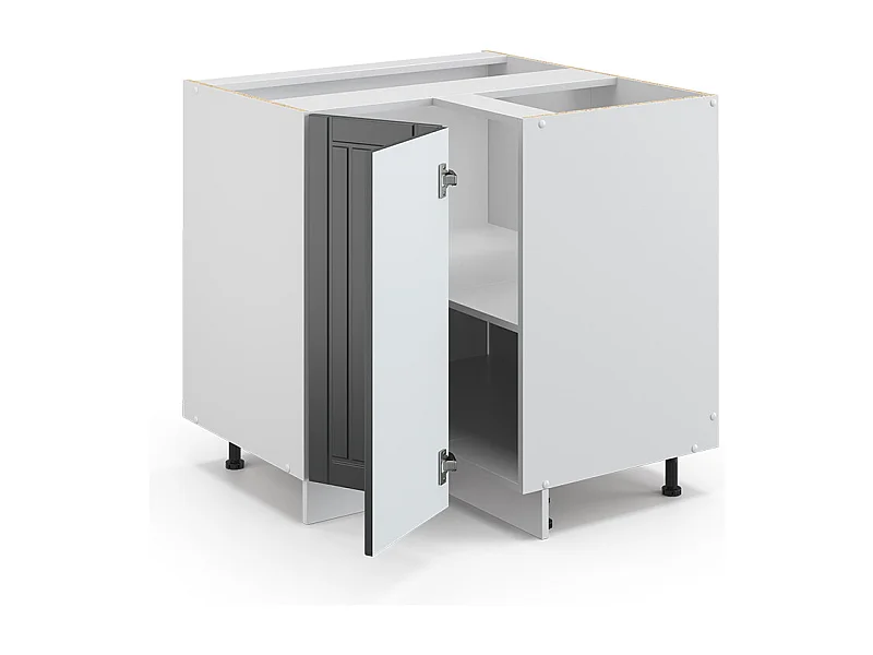 Mobile ad angolo cucina antracite casa di campagna 80.5x60x82 fame-line