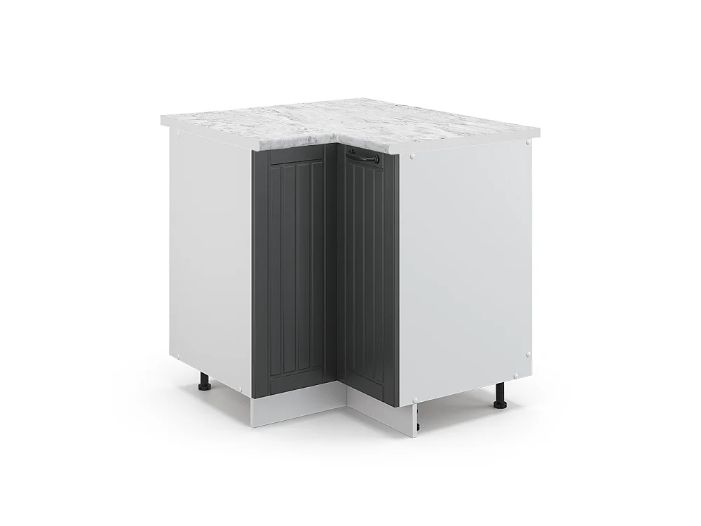 Eckunterschrank anthrazit landhaus 80.5x60x82 fame-line