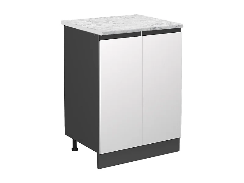 Meuble bas de cuisine blanc 60x46x81.6 r-line