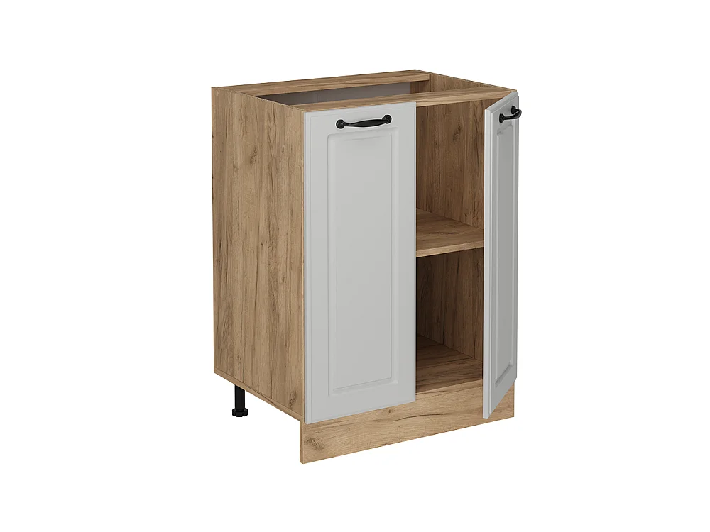 Meuble bas de cuisine blanc campagne 60x46x81.6 r-line