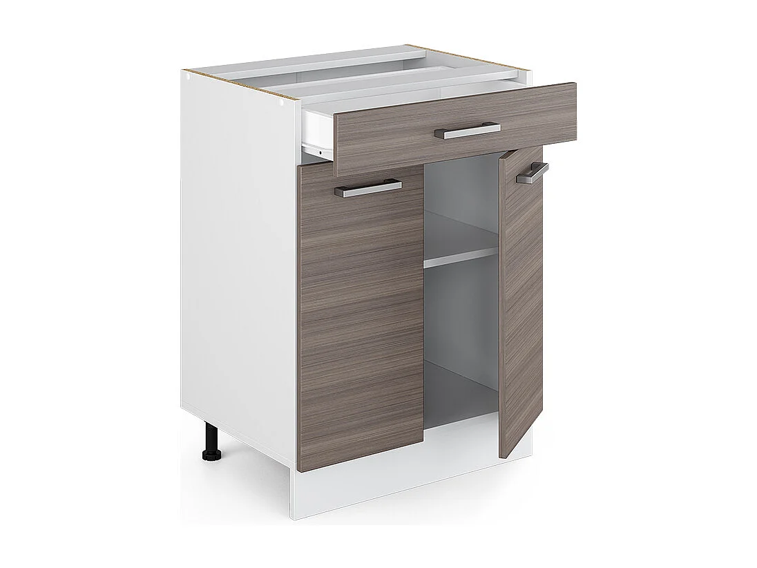 Meuble cuisine gris noble 60x60x81.6 r-line