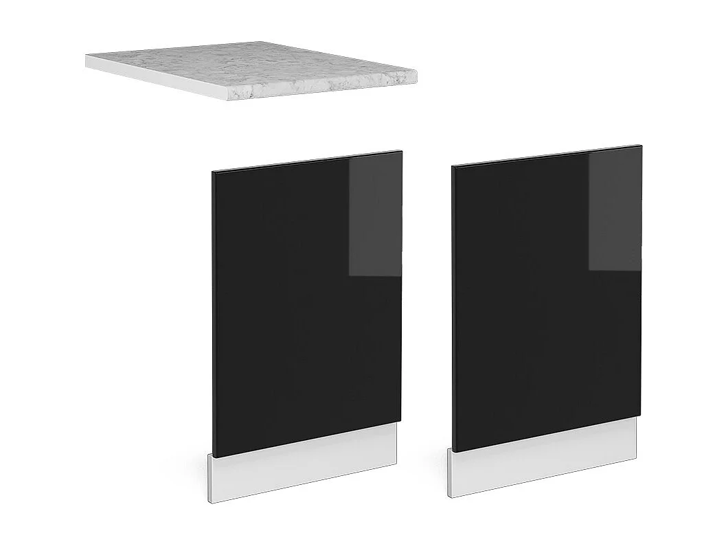 Panel frontal negro brillo intenso 45x1.6x57.2 r-line