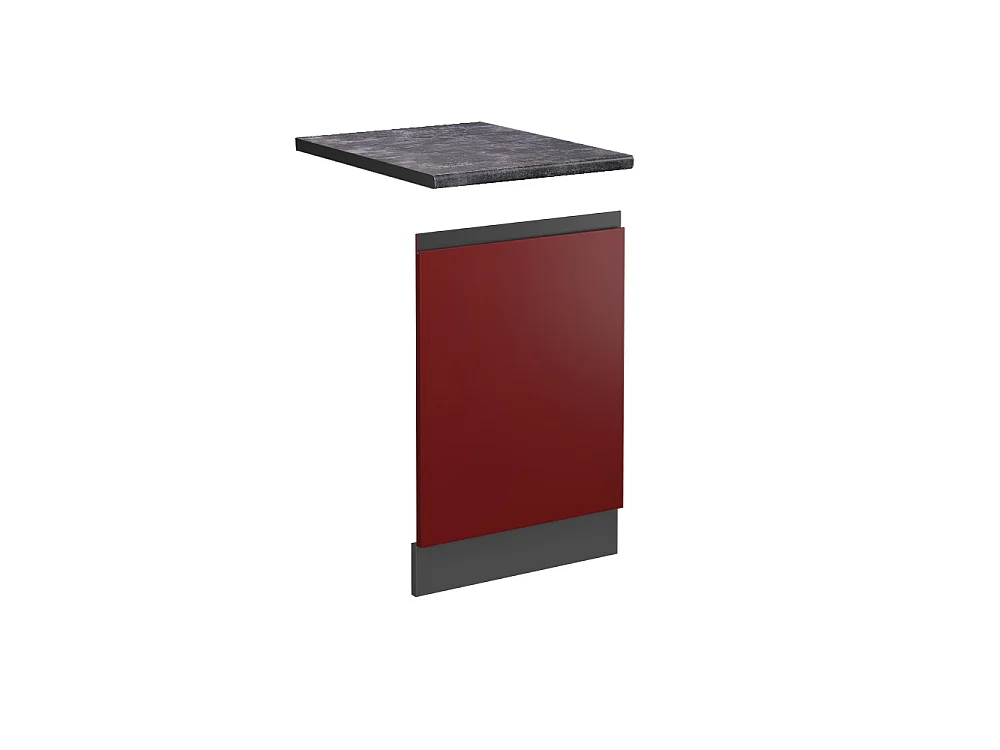 Frontplade rød 45x1.6x57.2 r-line