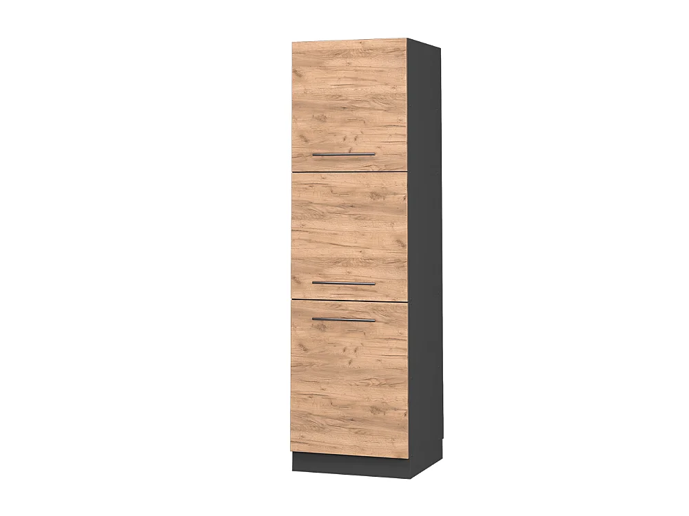Meuble pour four chêne de force doré 60x58x206.8 fame-line